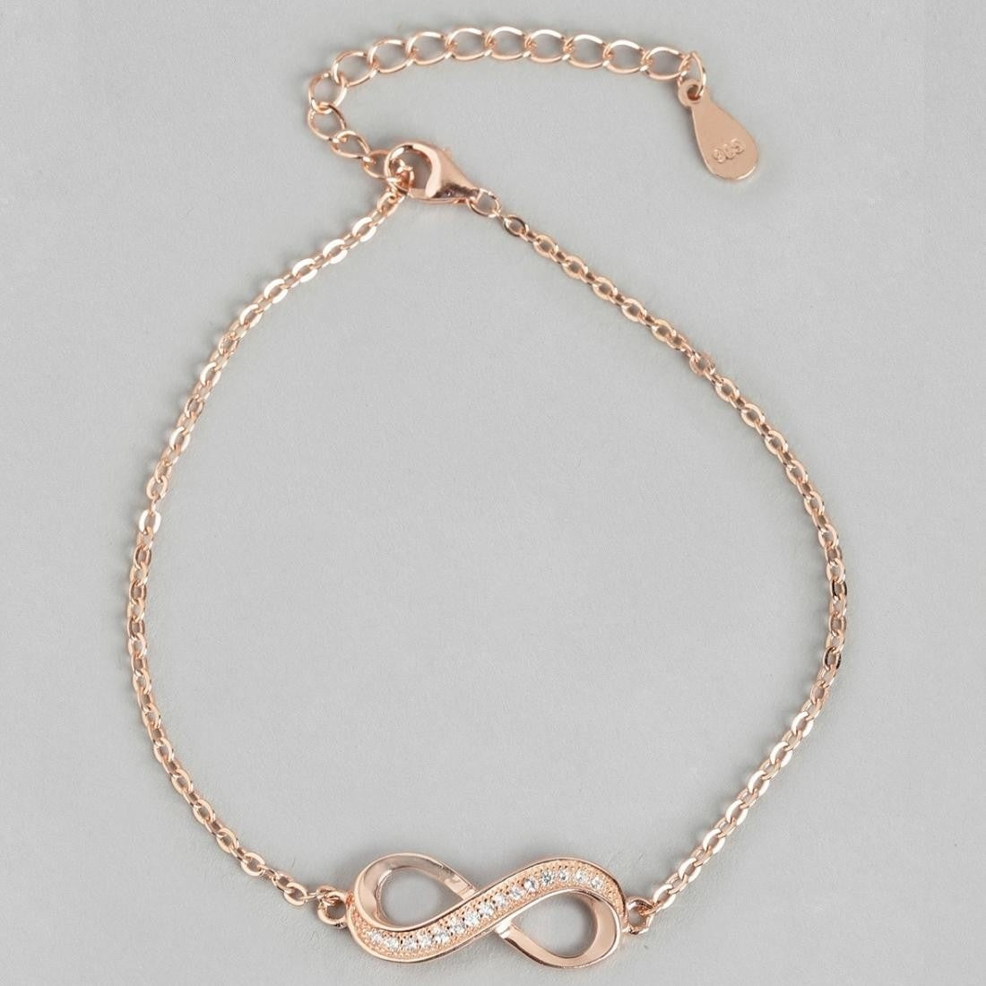 To Infinity and Beyond Rose Gold 925 Silver Bracelet