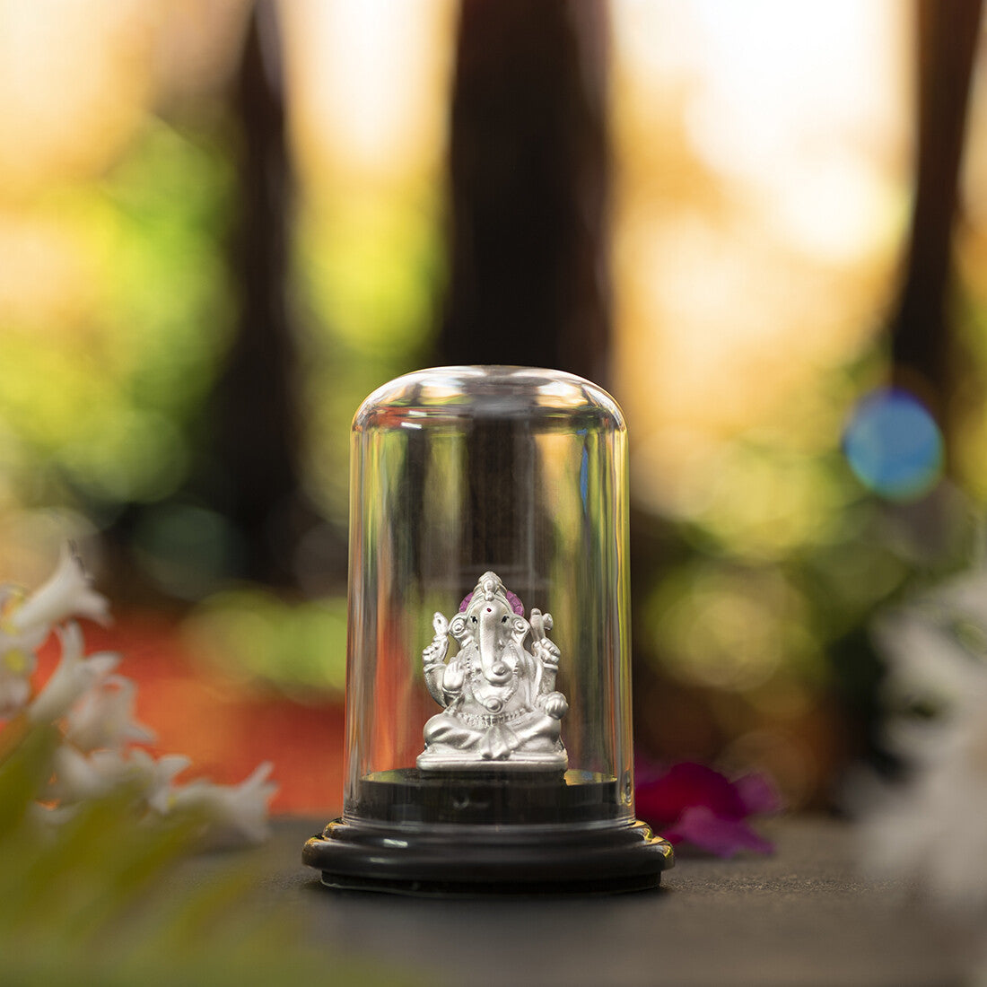 Sacred Serenity 999 Silver Ganesh Ji Idol