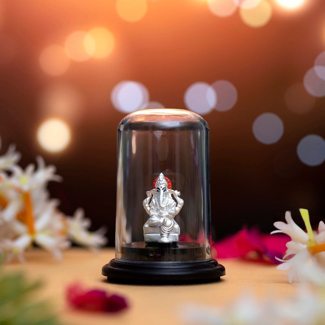 Divine Blessings 999 Silver Ganesh Ji Idol