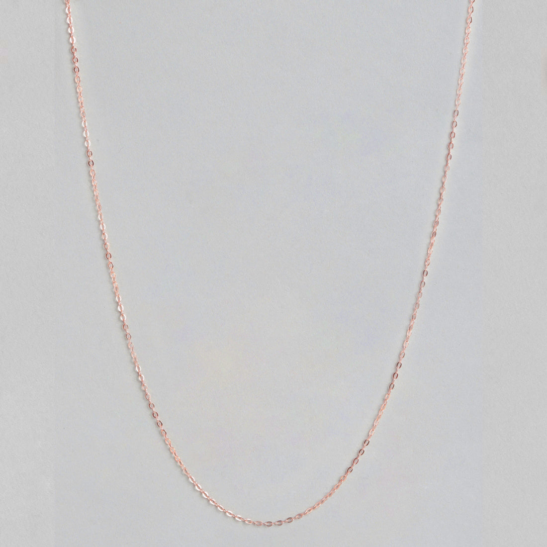 Rose Gold Plated 925 Sterling Silver Cable Chain
