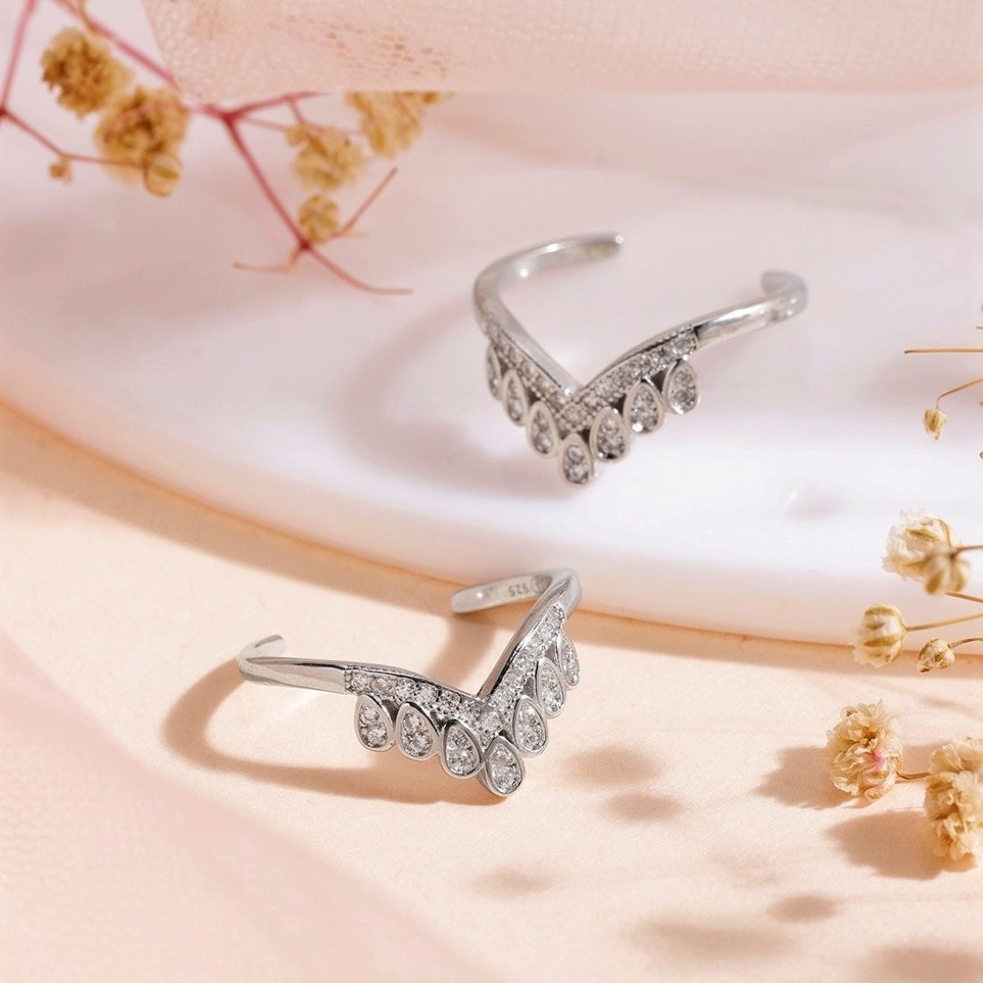 925 Sterling Silver Crown Toe Ring | Adjustable Royal Crown Design Women’s Toe Jewelry