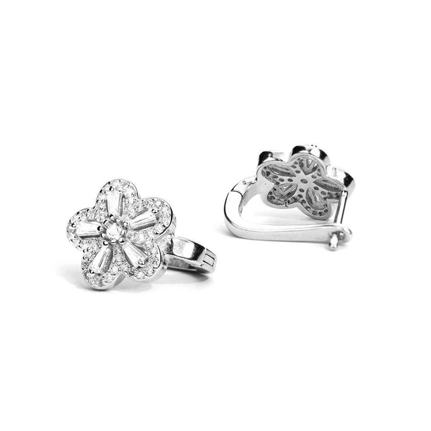 Blooming Harmony Floral 925 Silver Jewellery Set