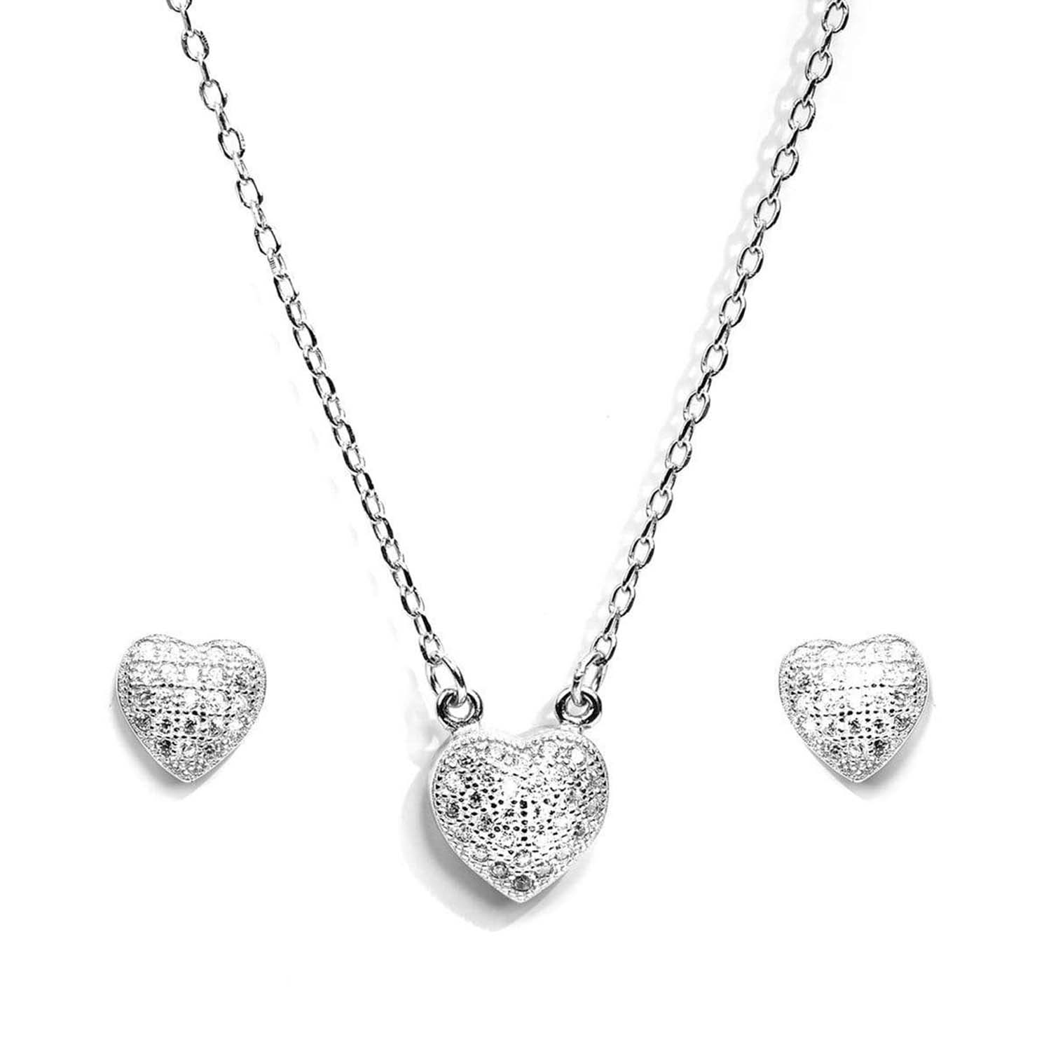 Tug At My Heart 925 Silver Jewellery Set