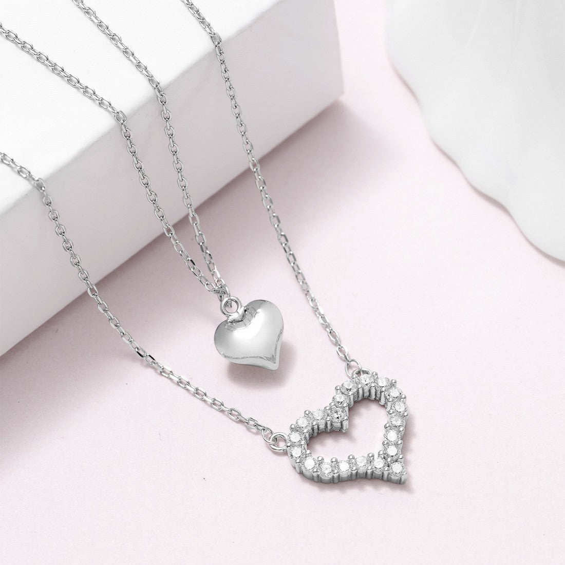 Romantic Heart 925 Silver Necklace