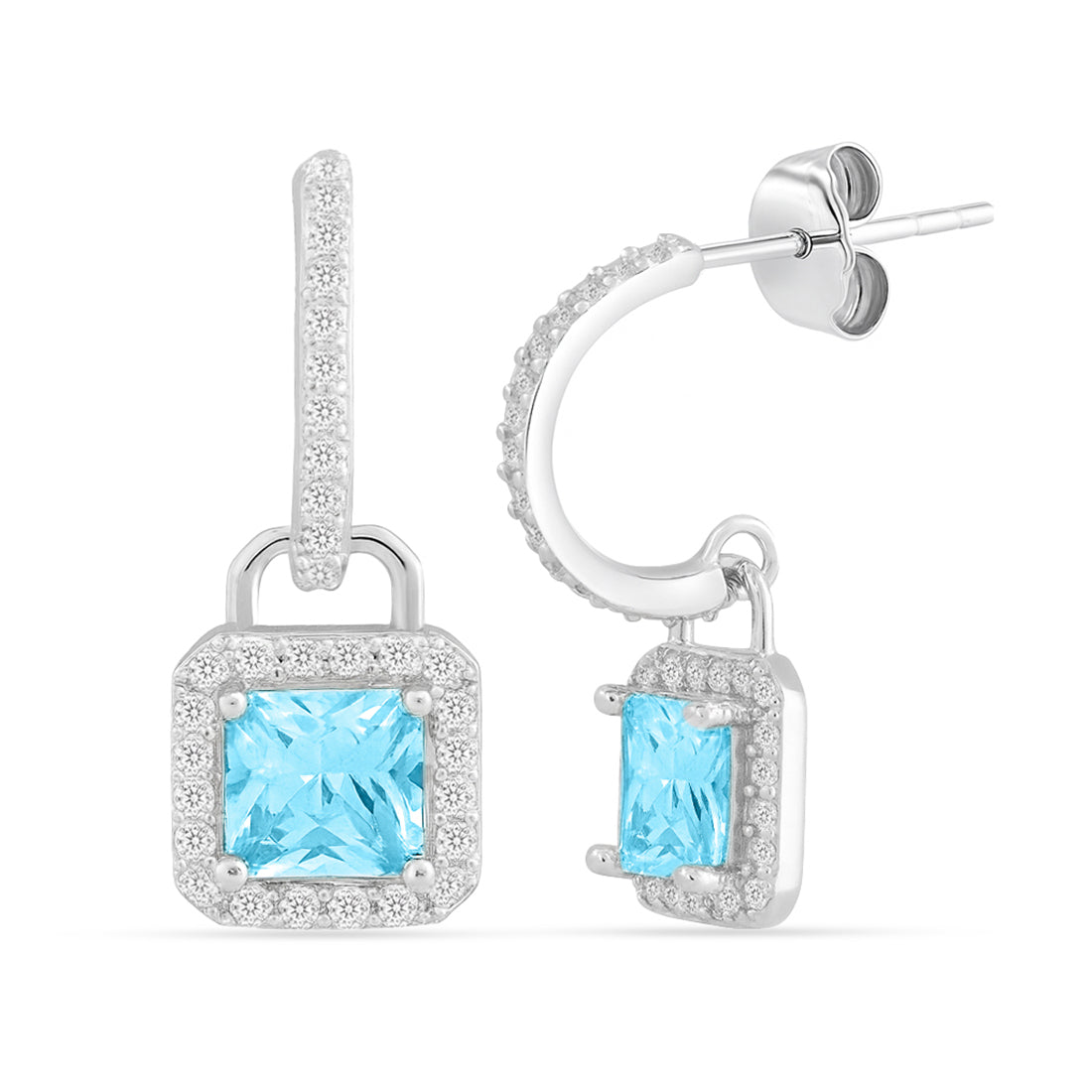 Sea Song Silver Rhodium Plated Earrings