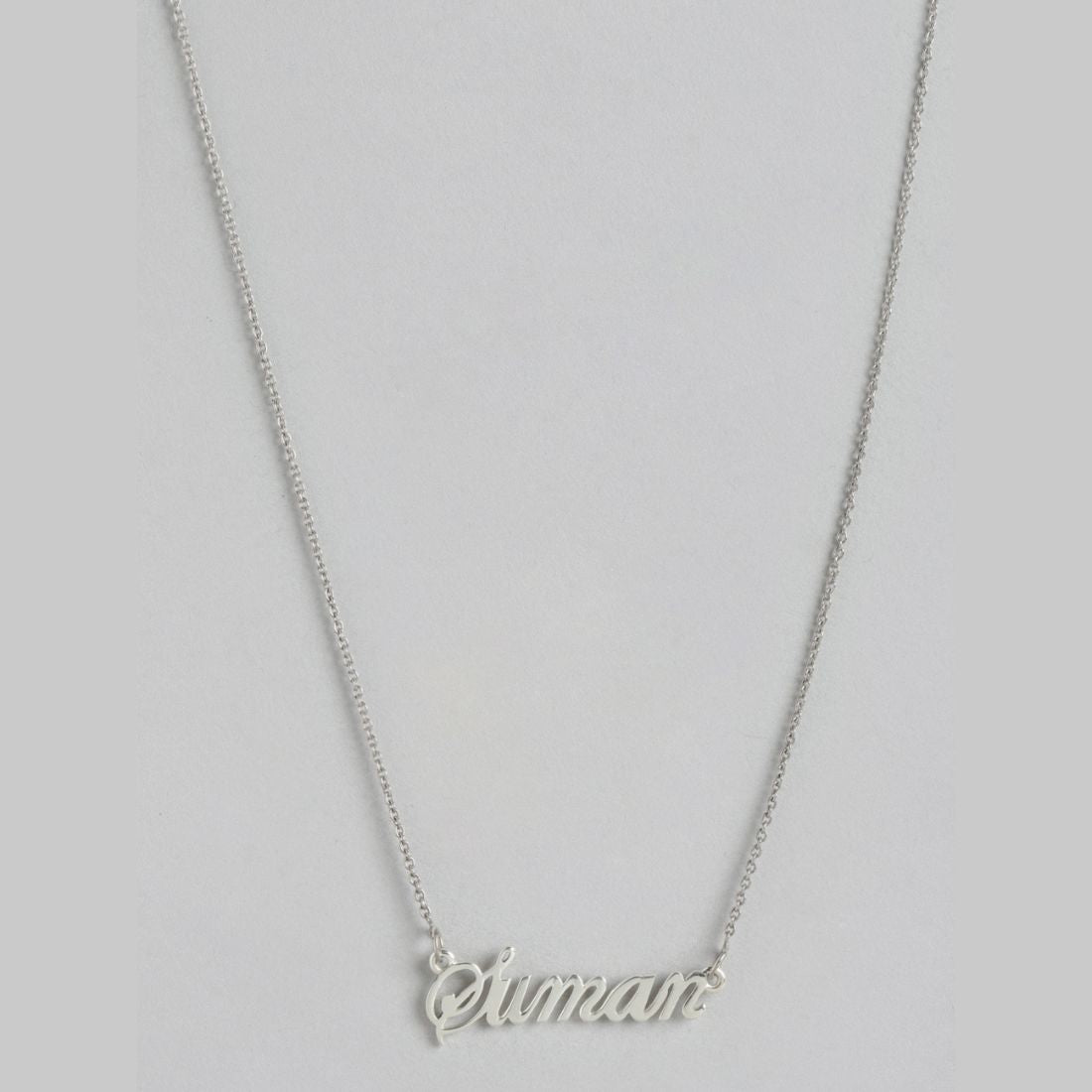 Personalized Eternal Pendant 925 Sterling Silver With Cable Chain