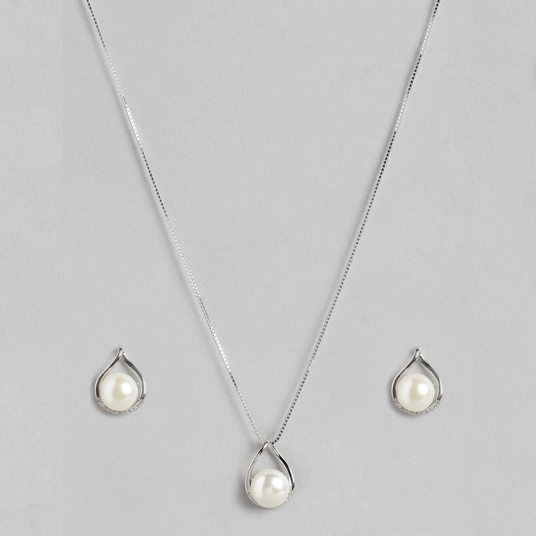 Ice And Spice Pearl 925 Silver Jewellery Set