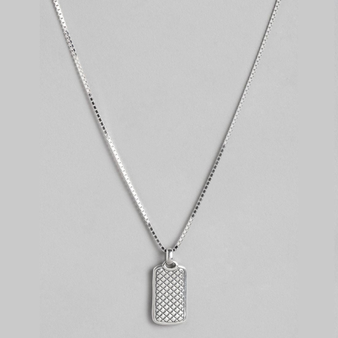 Rhodium Plated classic Chain in 925 Sterling Silver Necklace for Him