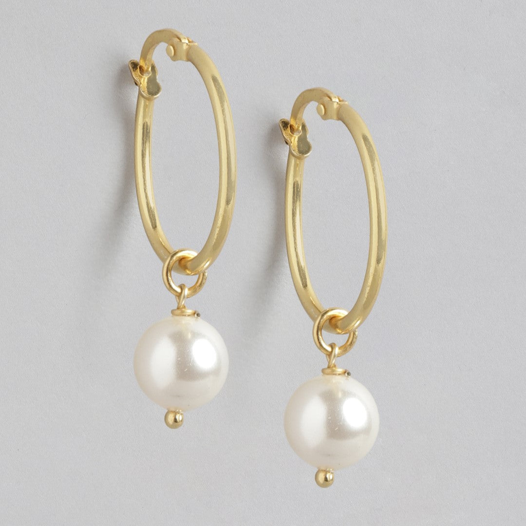 Golden Hoop Elegance Gold-Plated 925 Sterling Silver Hoop Earrings