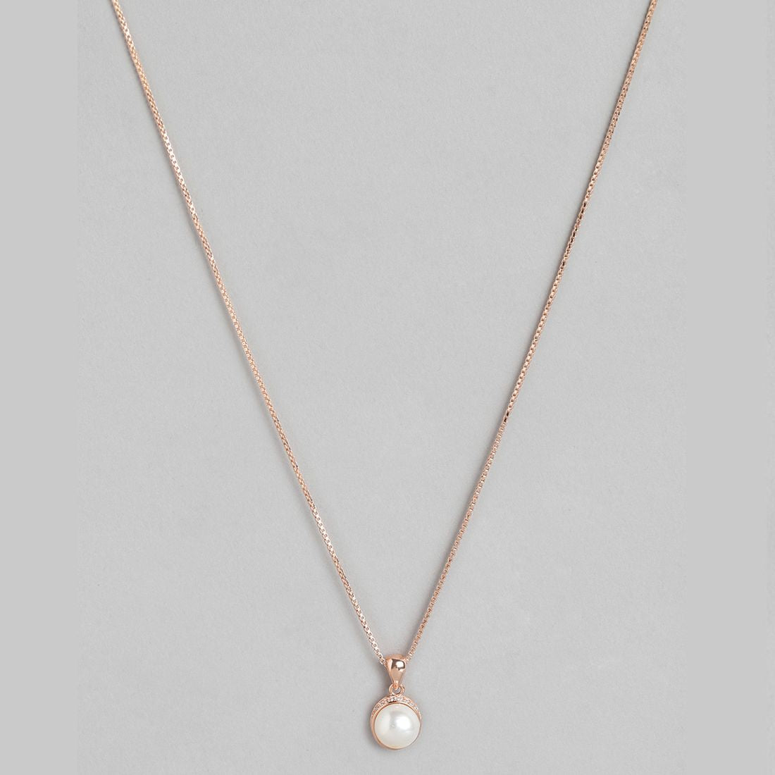 Pearl Drops of Elegance Rose Gold 925 Sterling Silver Pendant