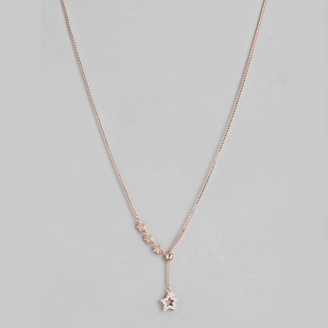 Shining Constellations Rose Gold Plated 925 Sterling Silver Star Necklace