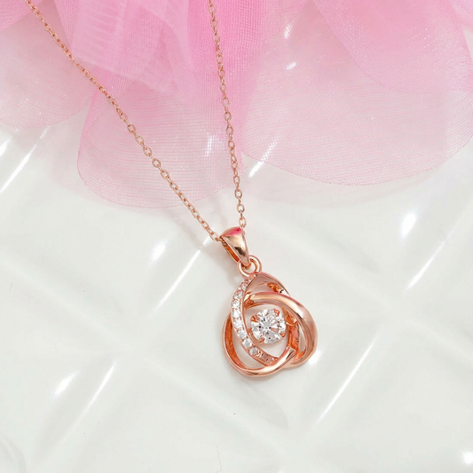 My Universe Rose Gold Silver Necklace