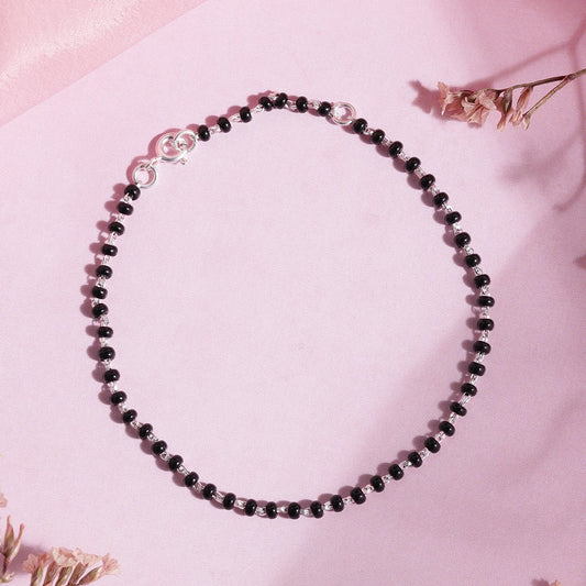 Divine Union Rhodium Plated 925 Silver Mangalsutra Bracelet