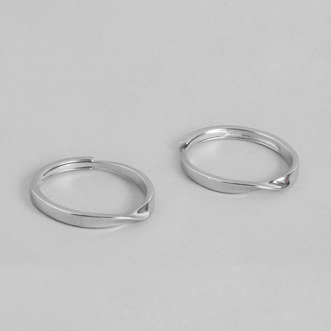 Always and Forever Couple 925 Silver Ring (Adjustable)
