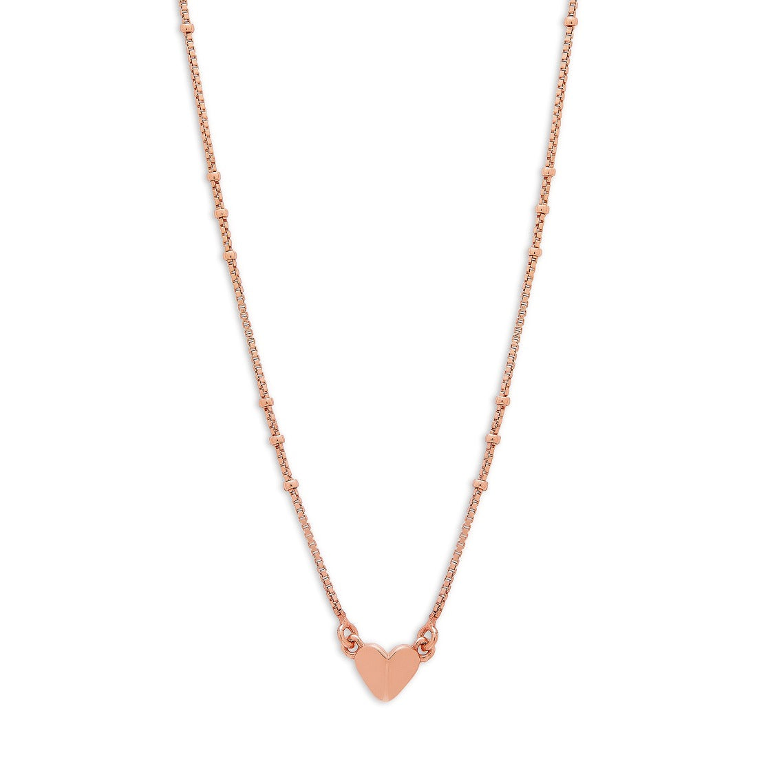 Rose Gold Heartbeat 925 Sterling Silver Necklace