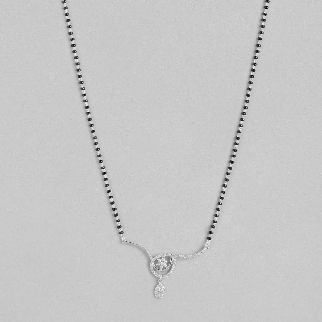 Star Drop 925 Sterling Silver Mangalsutra