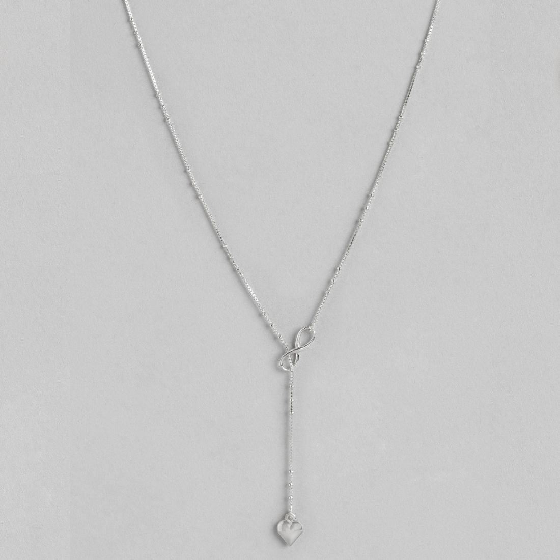 Infinity-Heart 925 Sterling Silver Necklace
