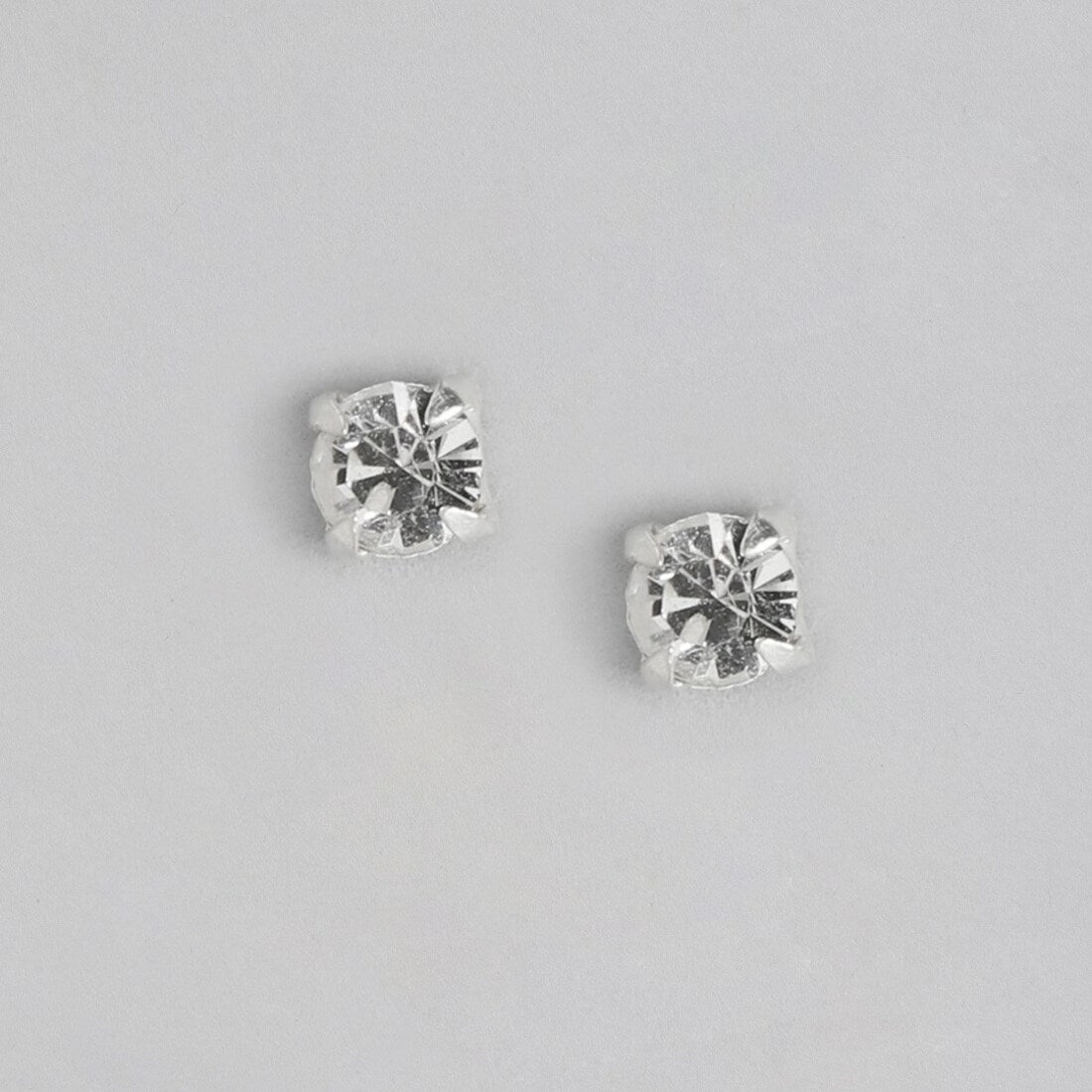 Shimmering Brilliance Rhodium-Plated 925 Sterling Silver Earrings