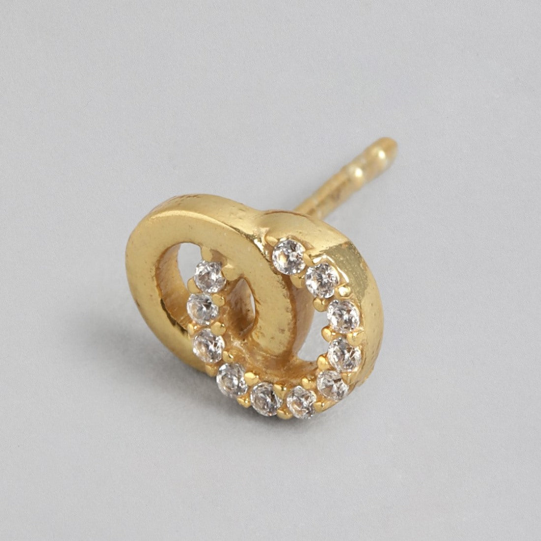 Infinite Elegance 925 Sterling Silver Gold-Plated Infinity Earrings