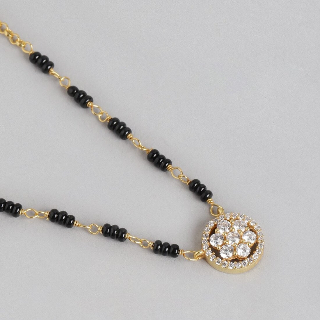 Golden Radiance 925 Sterling Silver Gold-Plated Mangalsutra