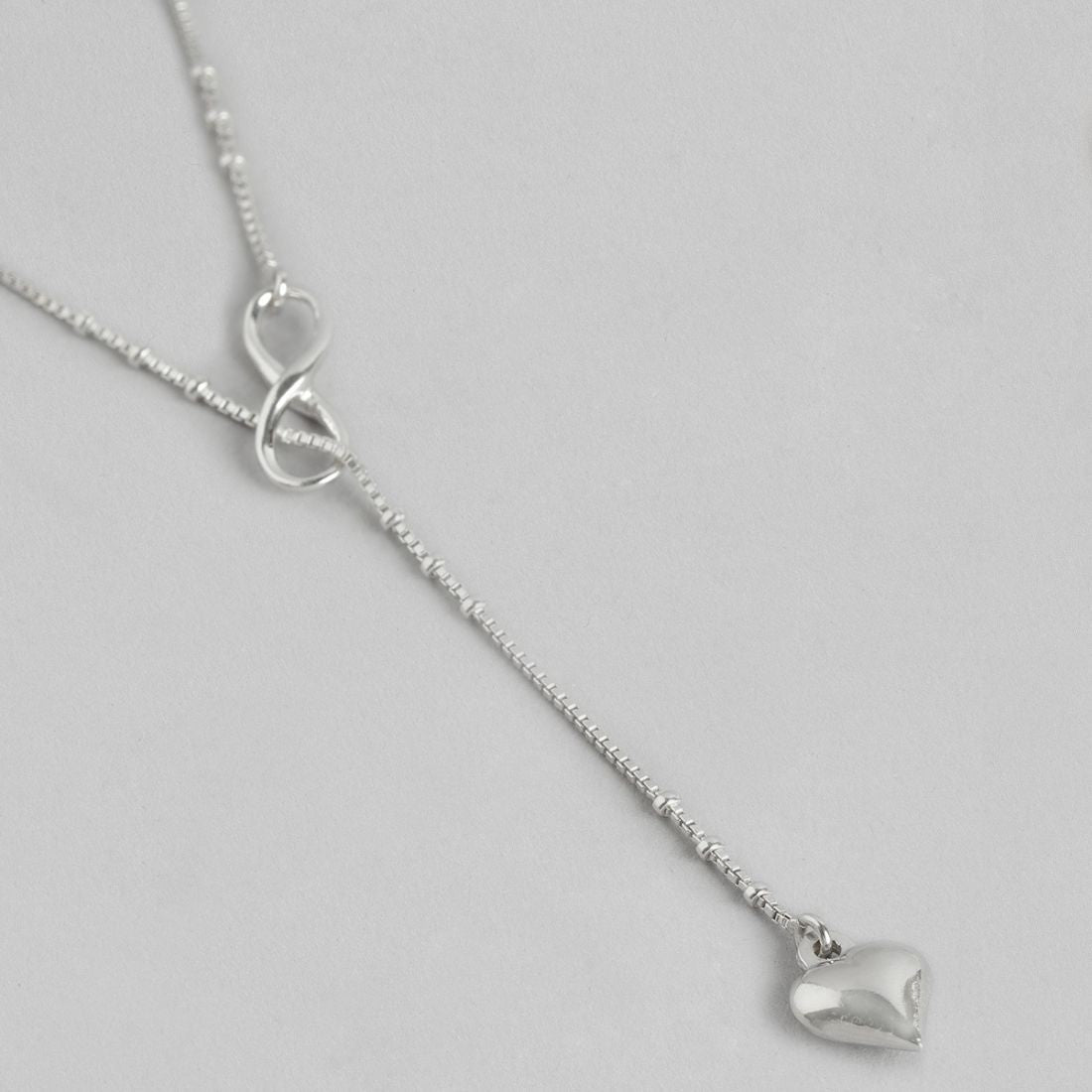 Infinity-Heart 925 Sterling Silver Necklace