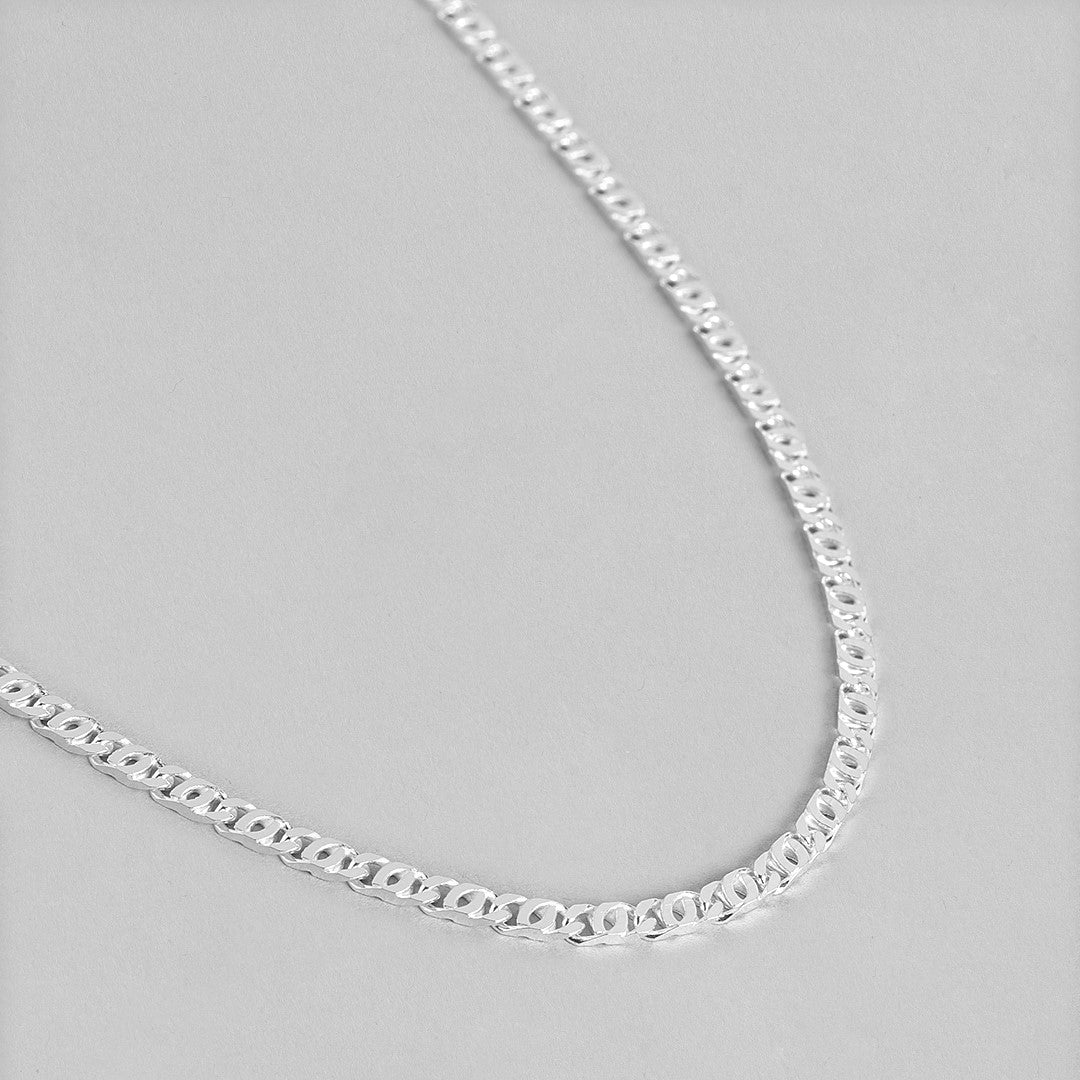 Royal Links 925 Sterling Silver Link Chain with Lobster Claw for Men