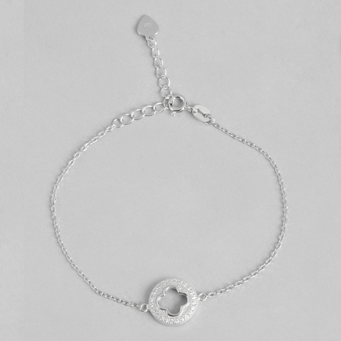 Four-Leaved Clover 925 Silver Bracelet