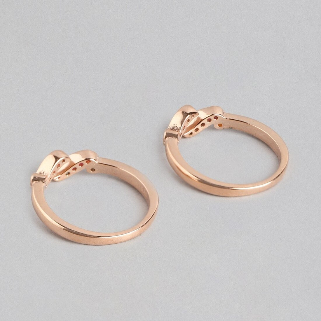 Glistening Rose Gold Plated 925 Sterling Silver Cubic Zirconia Toe Ring