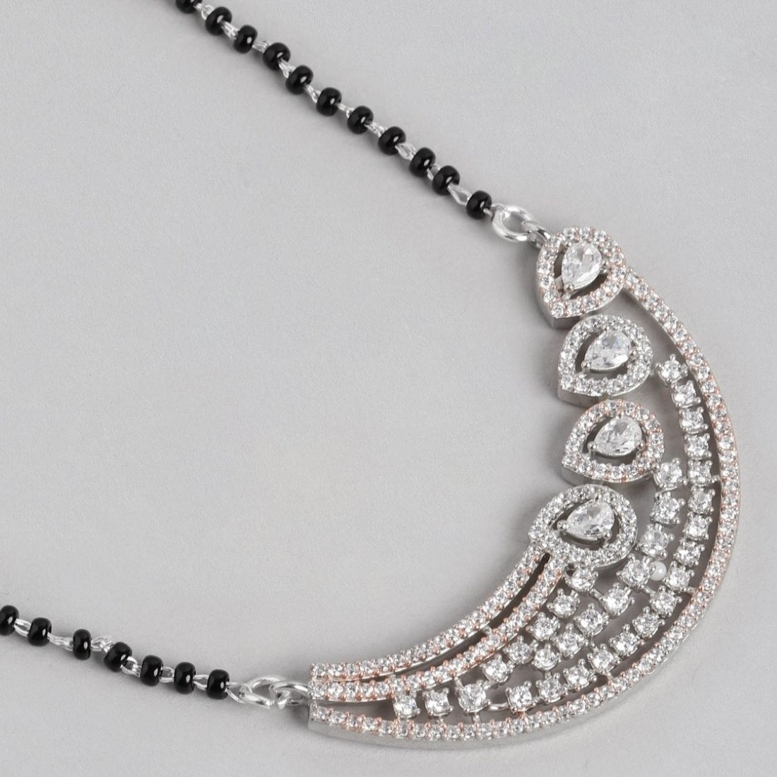 Dual Harmony Radiance CZ 925 Sterling Silver Mangalsutra