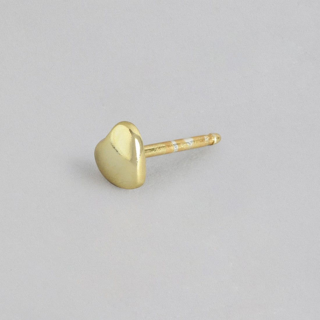 Minimal Heart Gold Plated 925 Sterling Silver Studs Earring
