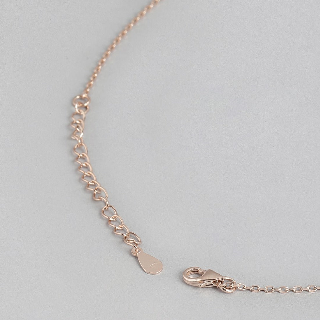 Infinite Rose Gold Dreams CZ 925 Sterling Silver Infinity Necklace