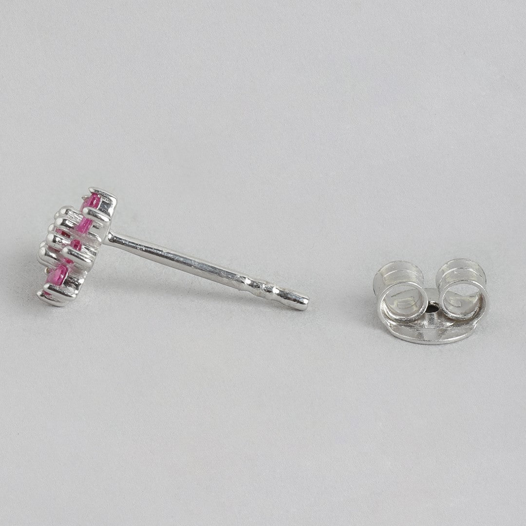 Whispers of Spring Rhodium Plated 925 Sterling Silver Flower Earrings