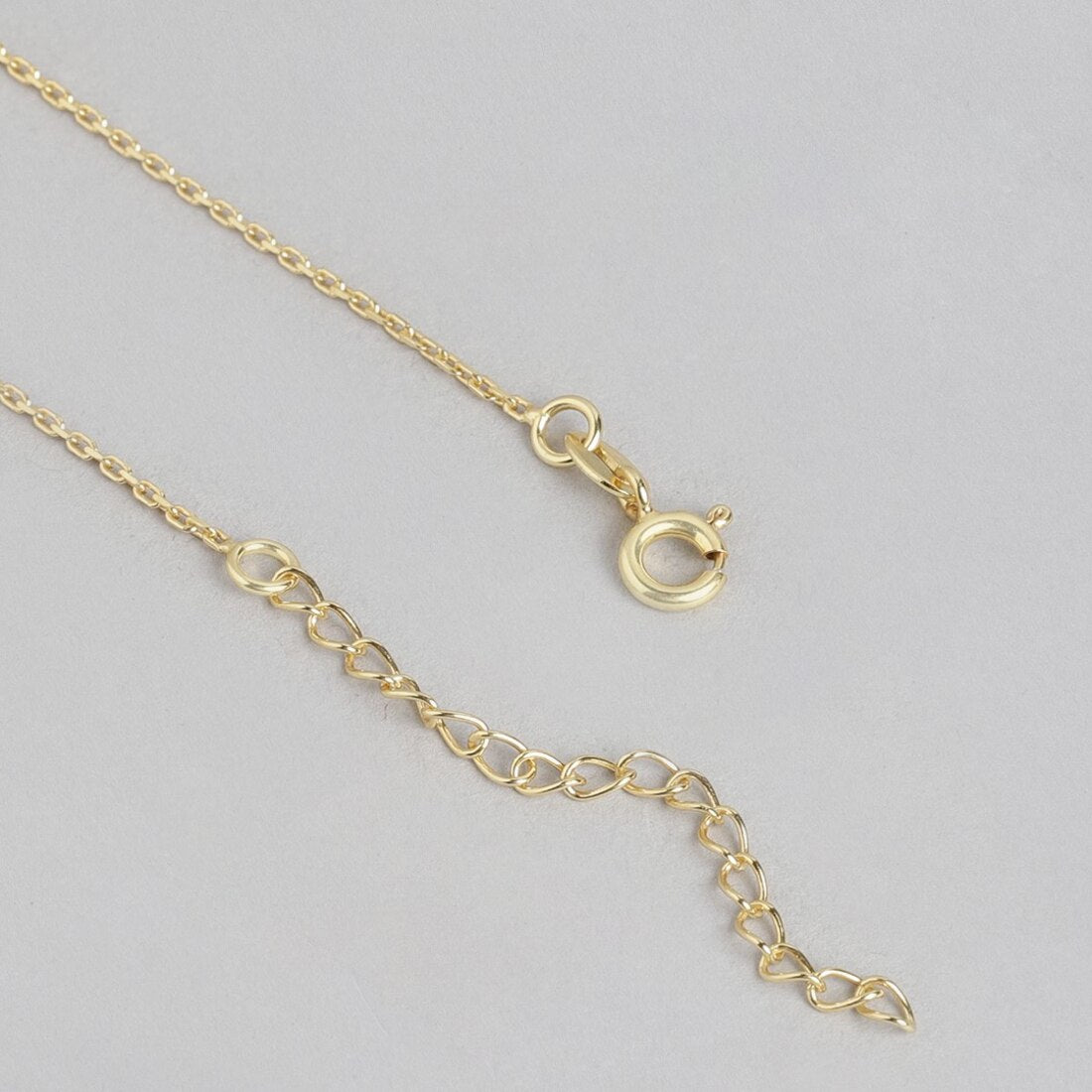 Heartbeats of Love Gold Plated 925 Sterling Silver Necklace with CZ