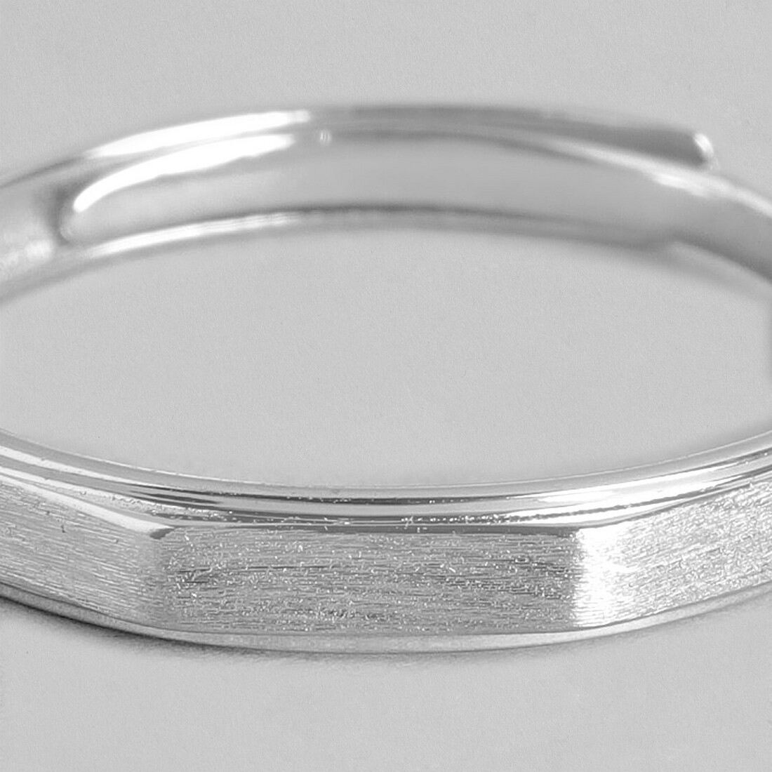 Bold and Versatile Adjustable Sterling Silver Ring for Him