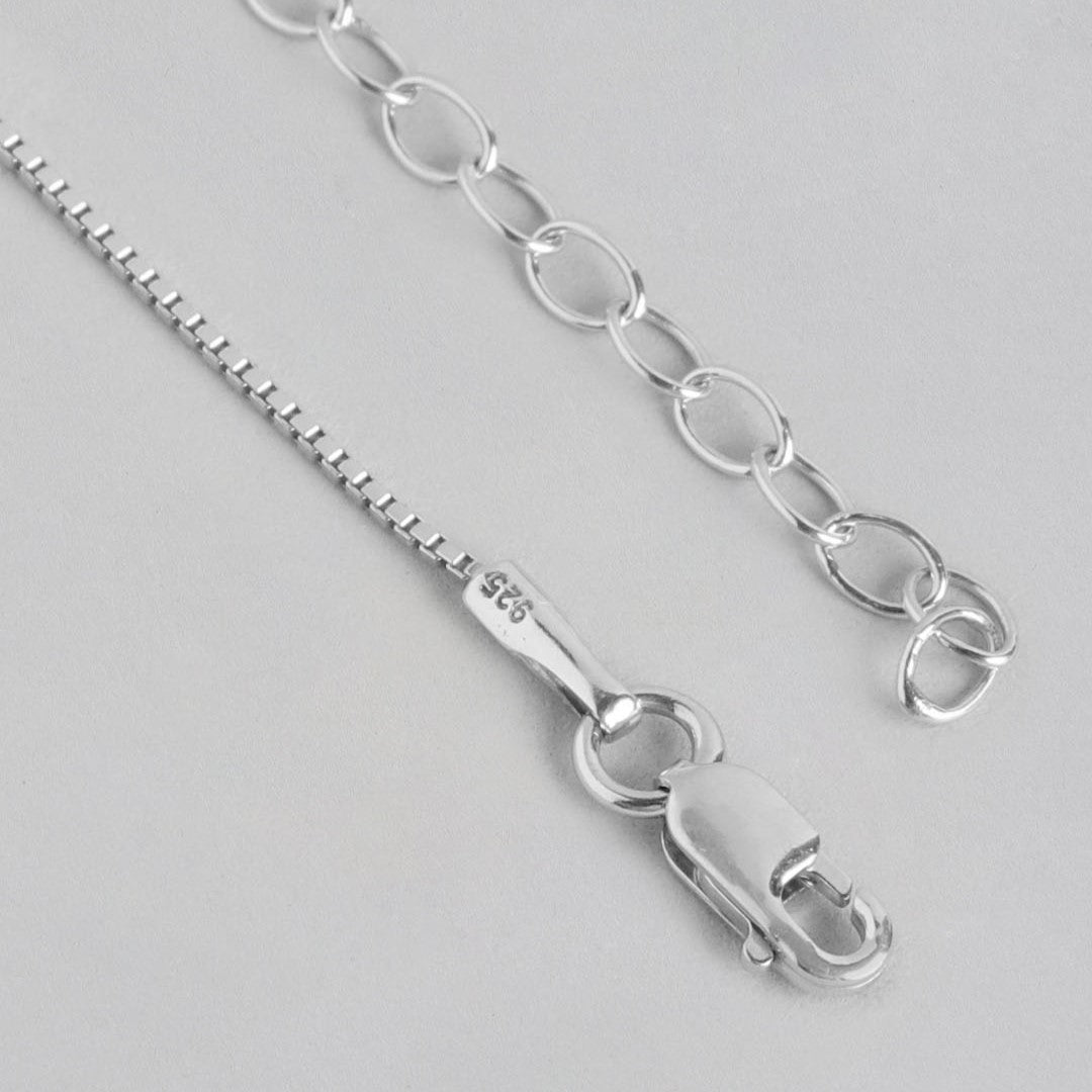 Abstract Elegance Pearl-CZ Rhodium-Plated 925 Sterling Silver Necklace