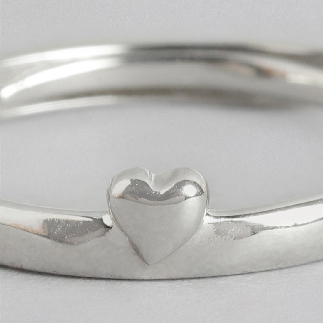 Heart's Desire Sterling Silver Heart Pattern Ring for Women (Adjustabl ...