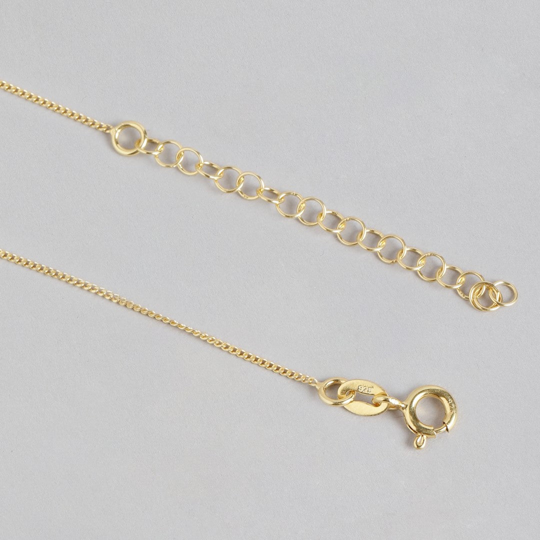 Golden Embrace Gold Plated 925 Sterling Silver Necklace