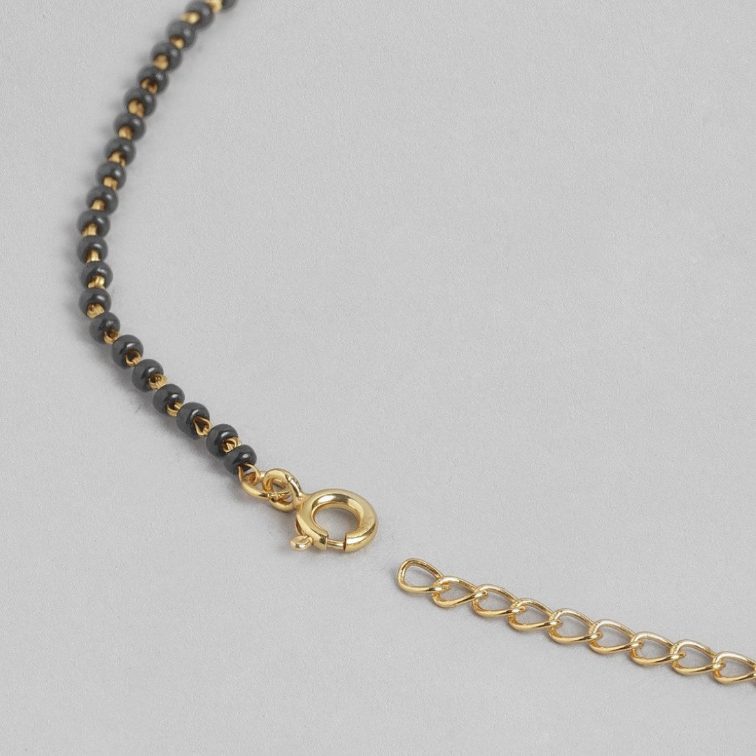 Eternal Infinity Gold-Plated CZ 925 Sterling Silver Mangalsutra