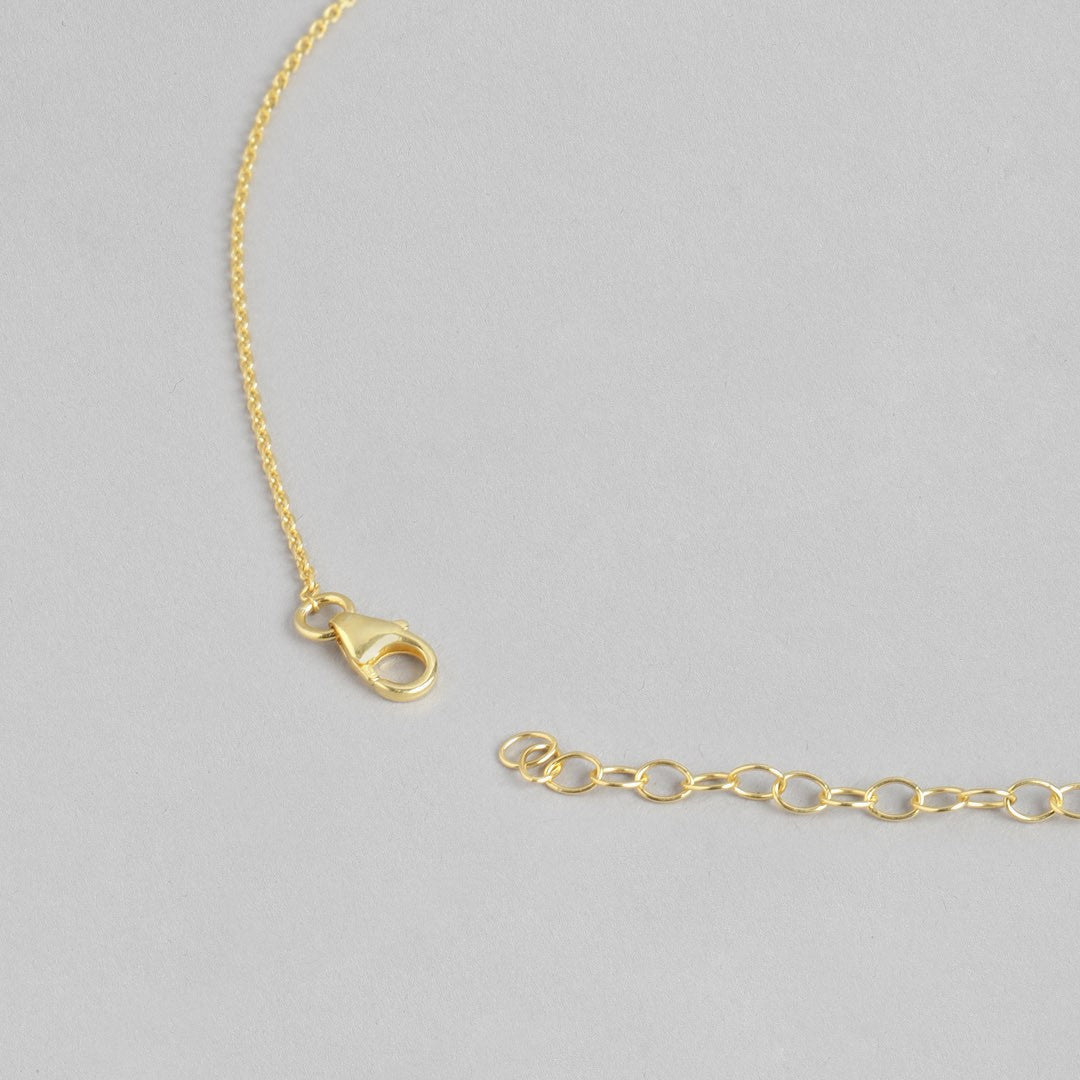 Golden Orb Elegance Gold-Plated 925 Sterling Silver Chain