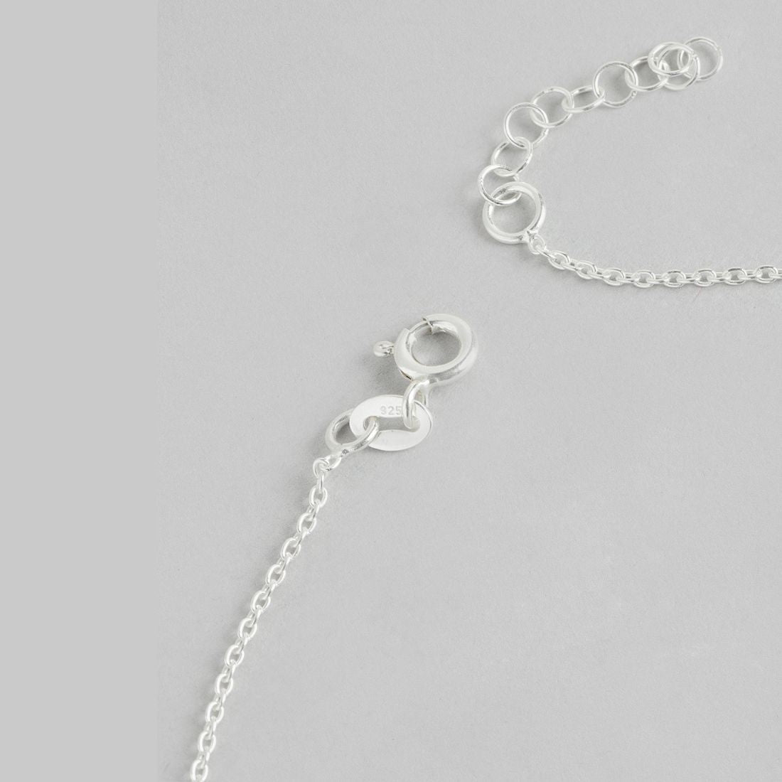 Butterfly Bliss 925 Sterling Silver Dual Tone Anklet with Cubic Zirconia