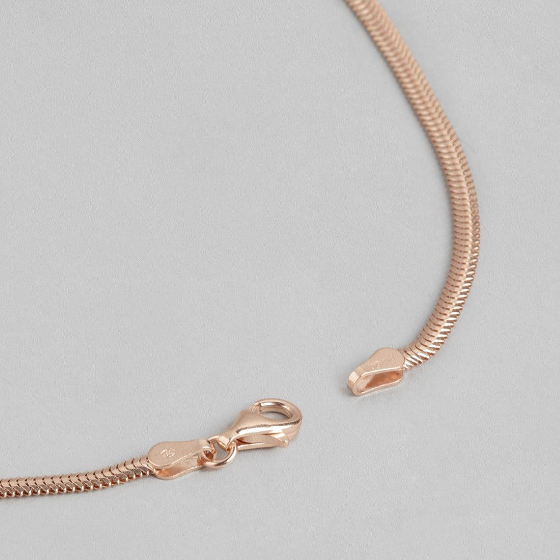 Rosy Radiance Rose Gold-Plated 925 Sterling Silver Anklet