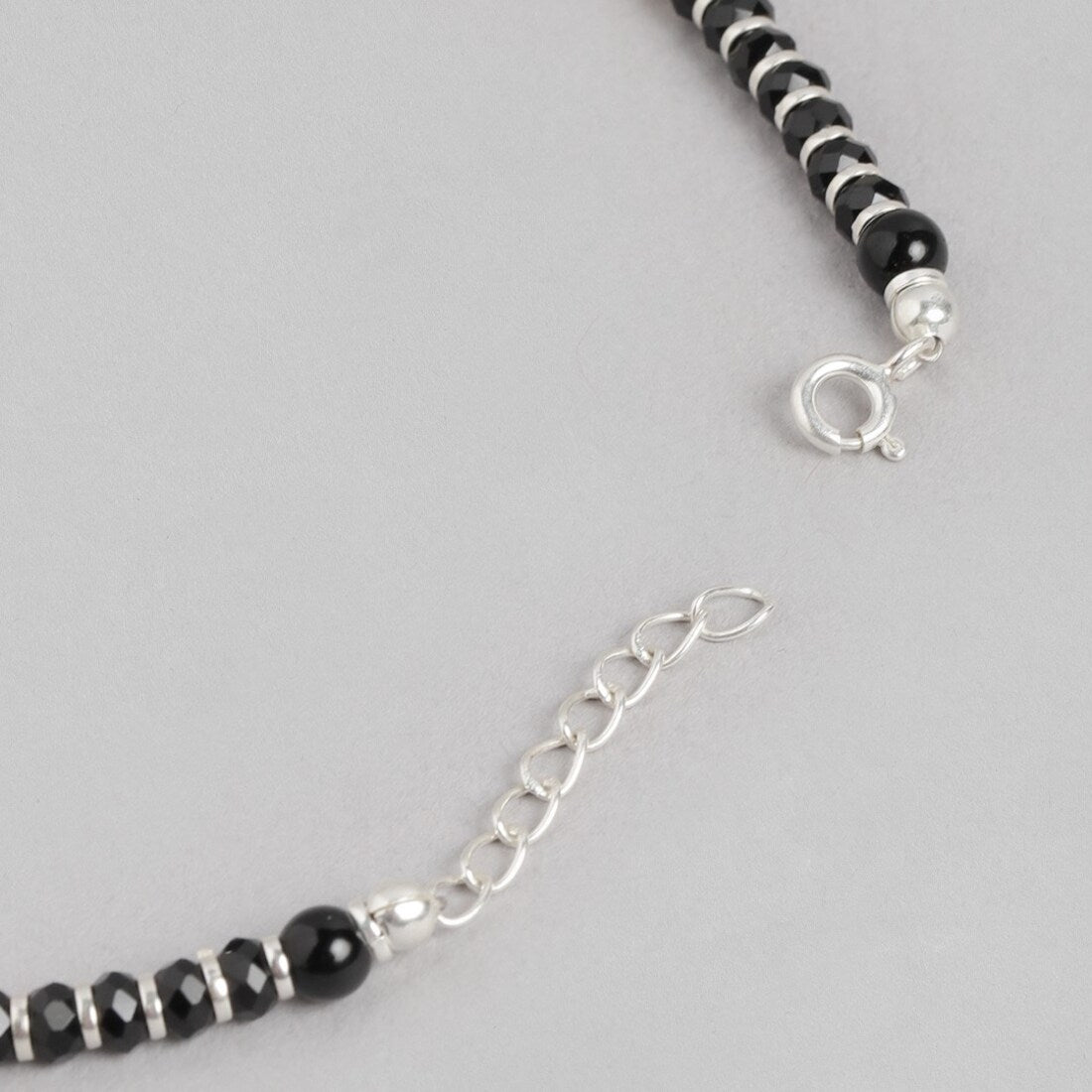 Enigmatic Serenity Rhodium Plated 925 Sterling Silver Anklet