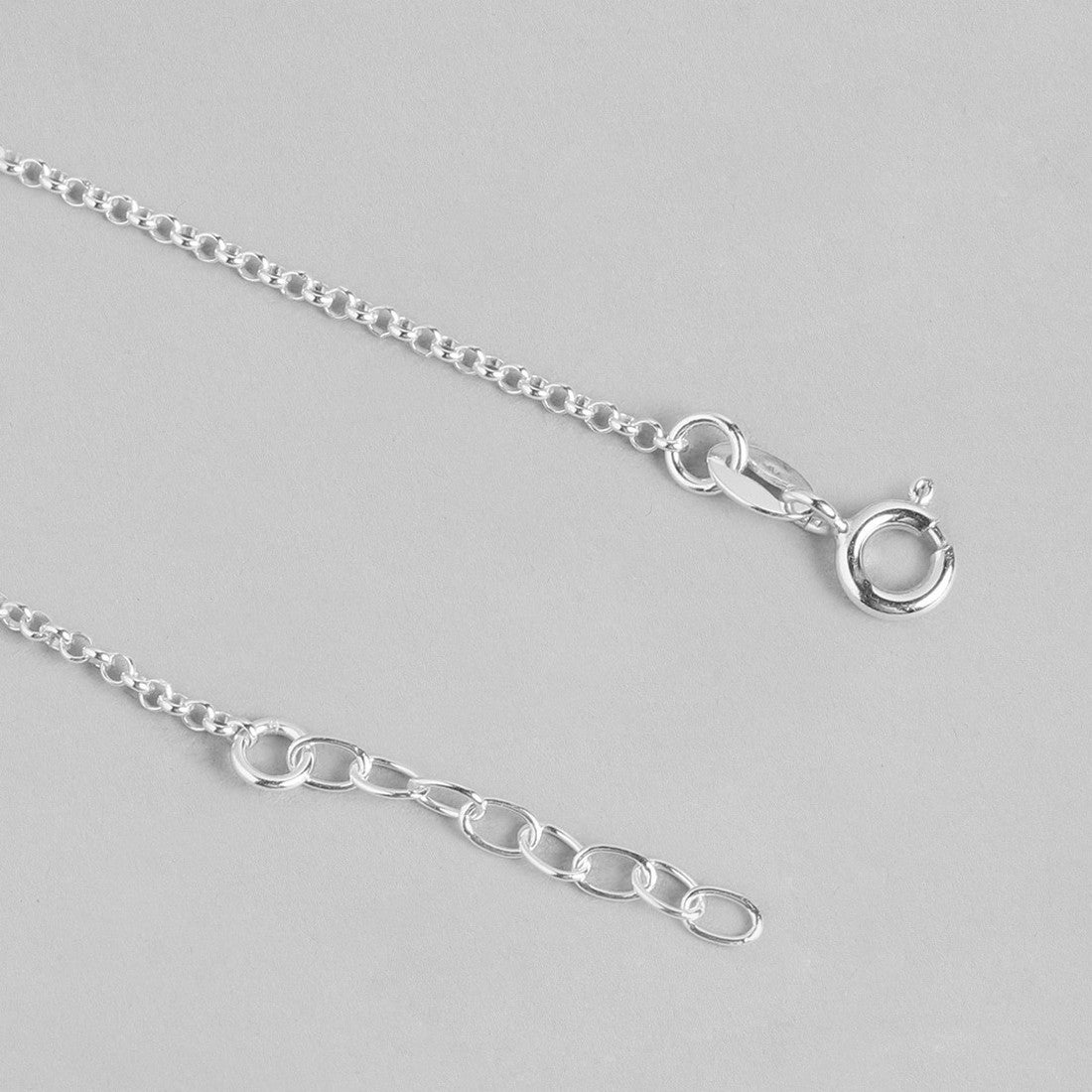 Cutest Butterfly Rhodium Plated 925 Sterling Silver Chained Anklet