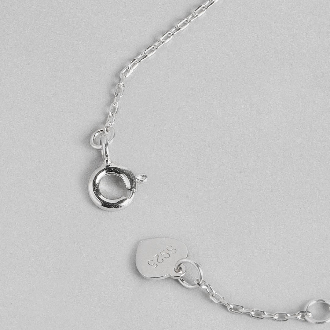 Catchy Heart design 925 Silver Bracelet