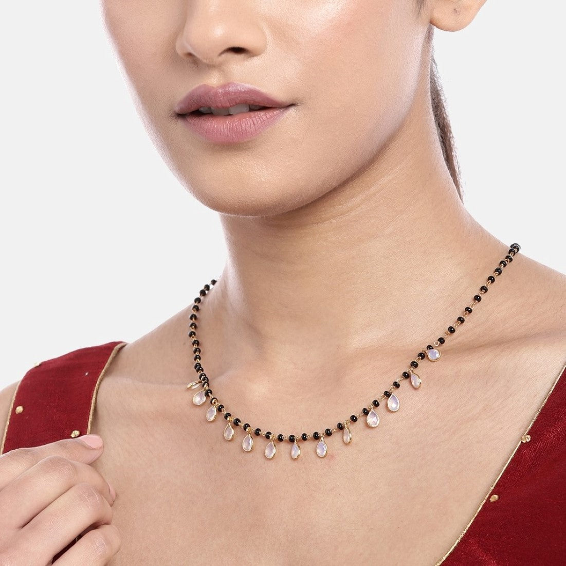 Sacred Union Gold-Plated 925 Sterling Silver Drop Mangalsutra
