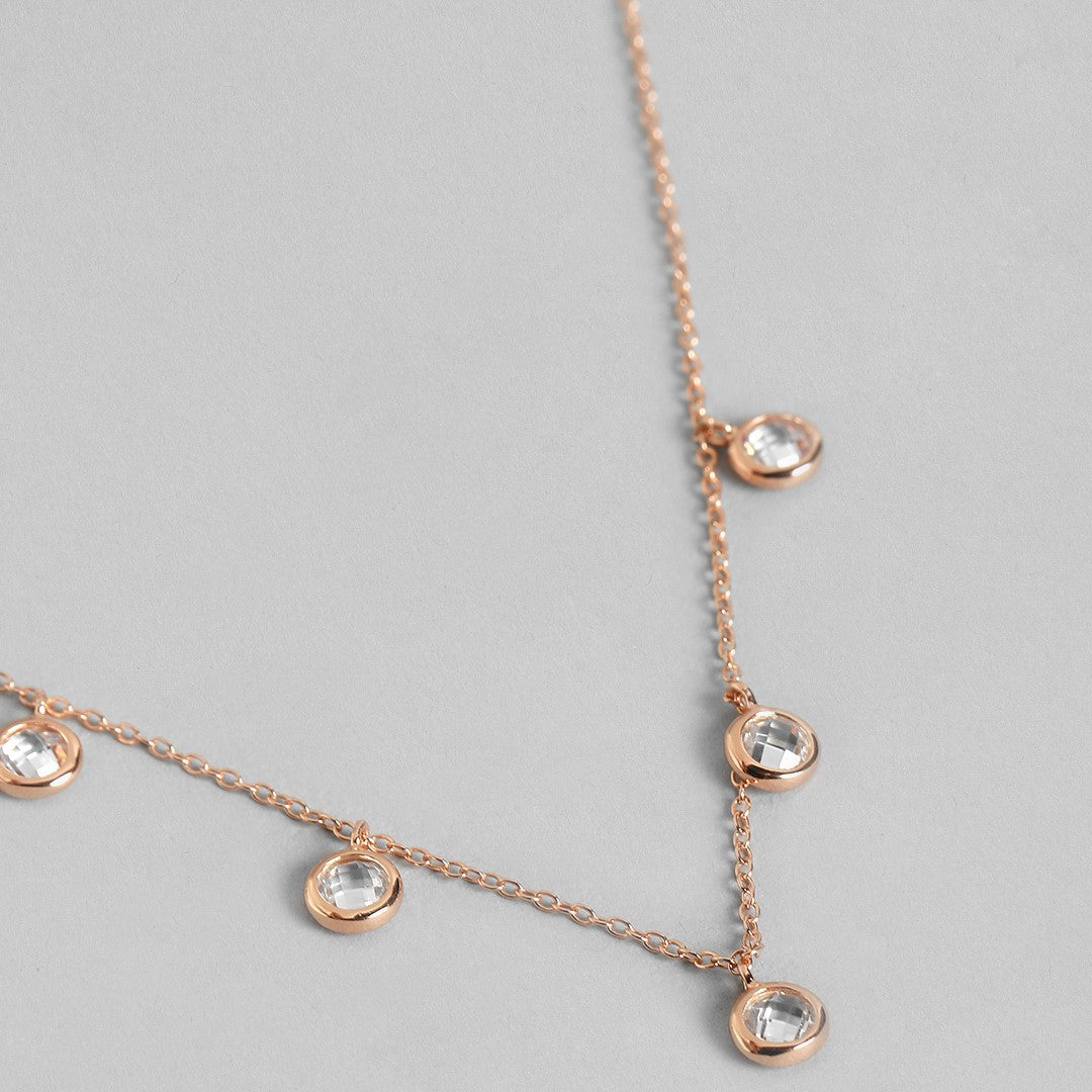 Made for the Queens 925 Silver Necklace in Rose Gold