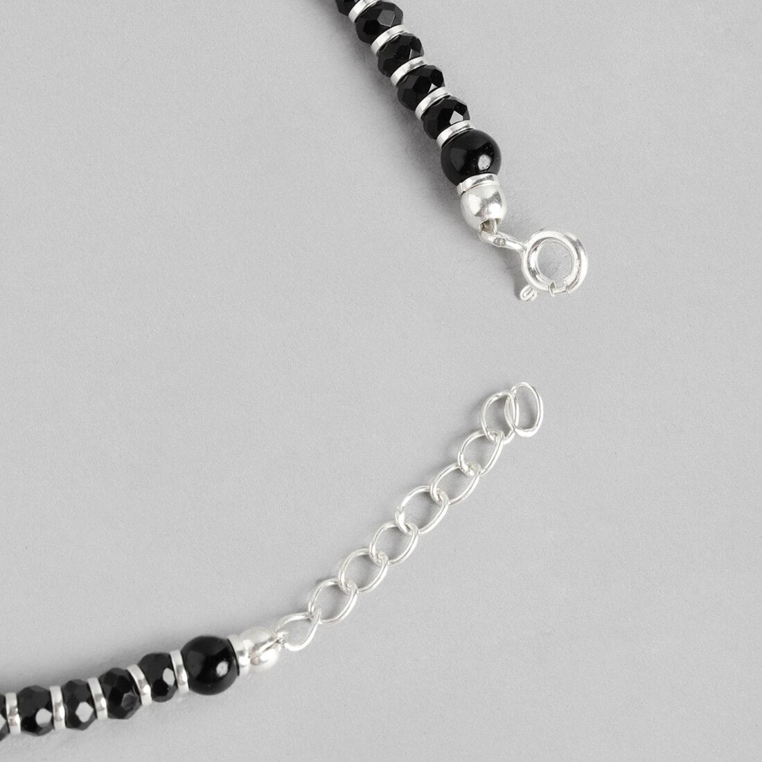 Enchanting Harmony Rhodium Plated 925 Sterling Silver Anklet