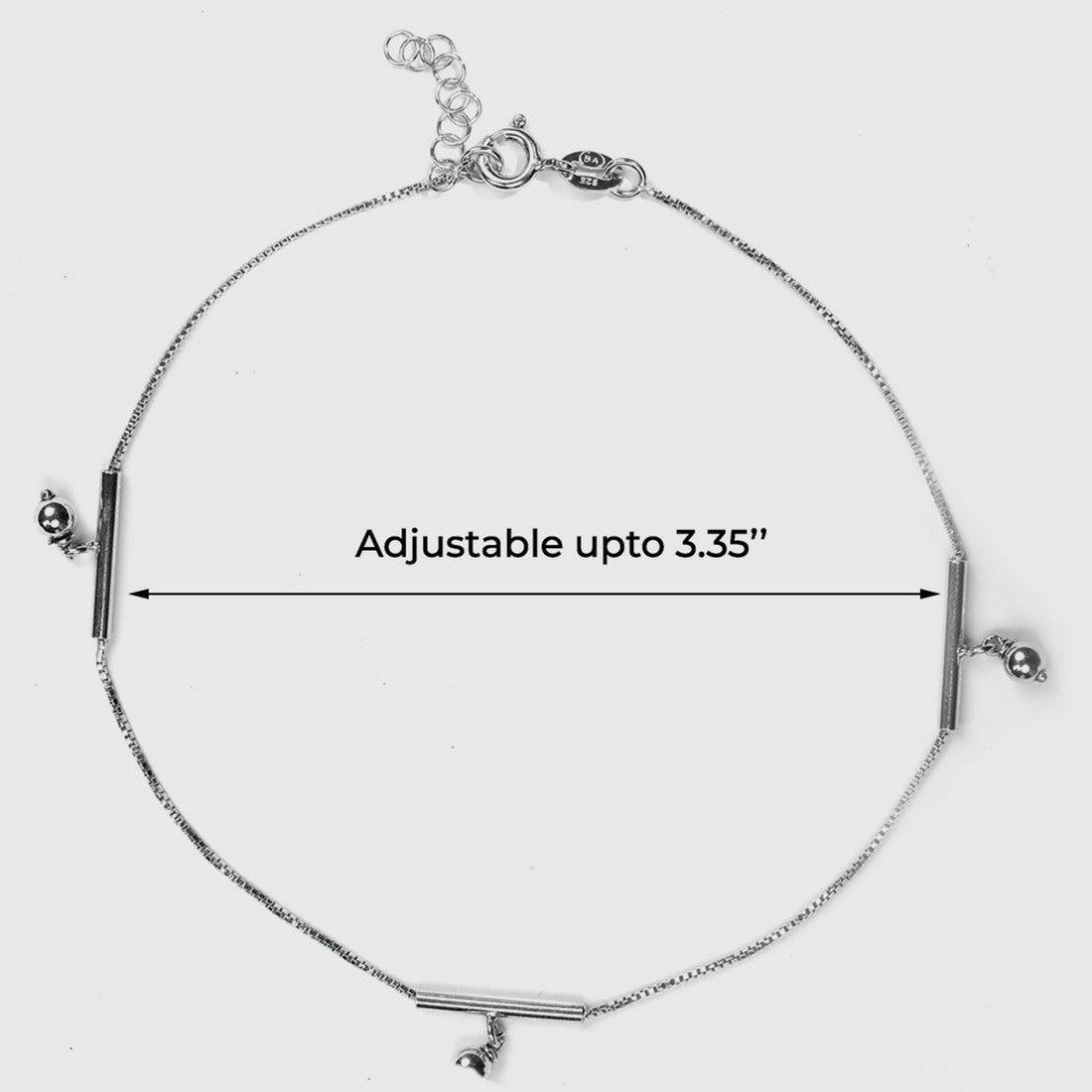 Dangling Charm 925 Silver Anklets