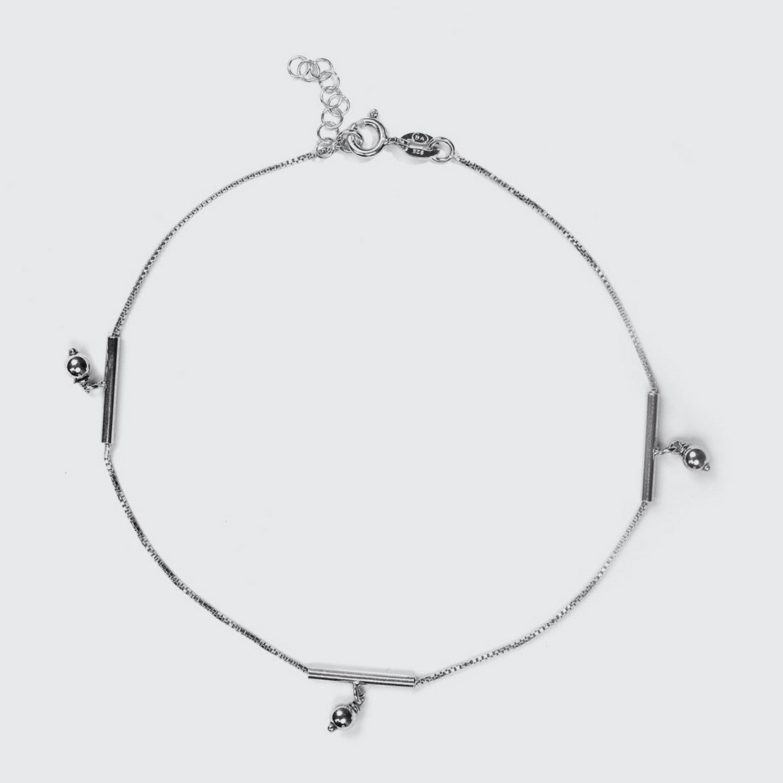 Dangling Charm 925 Silver Anklets