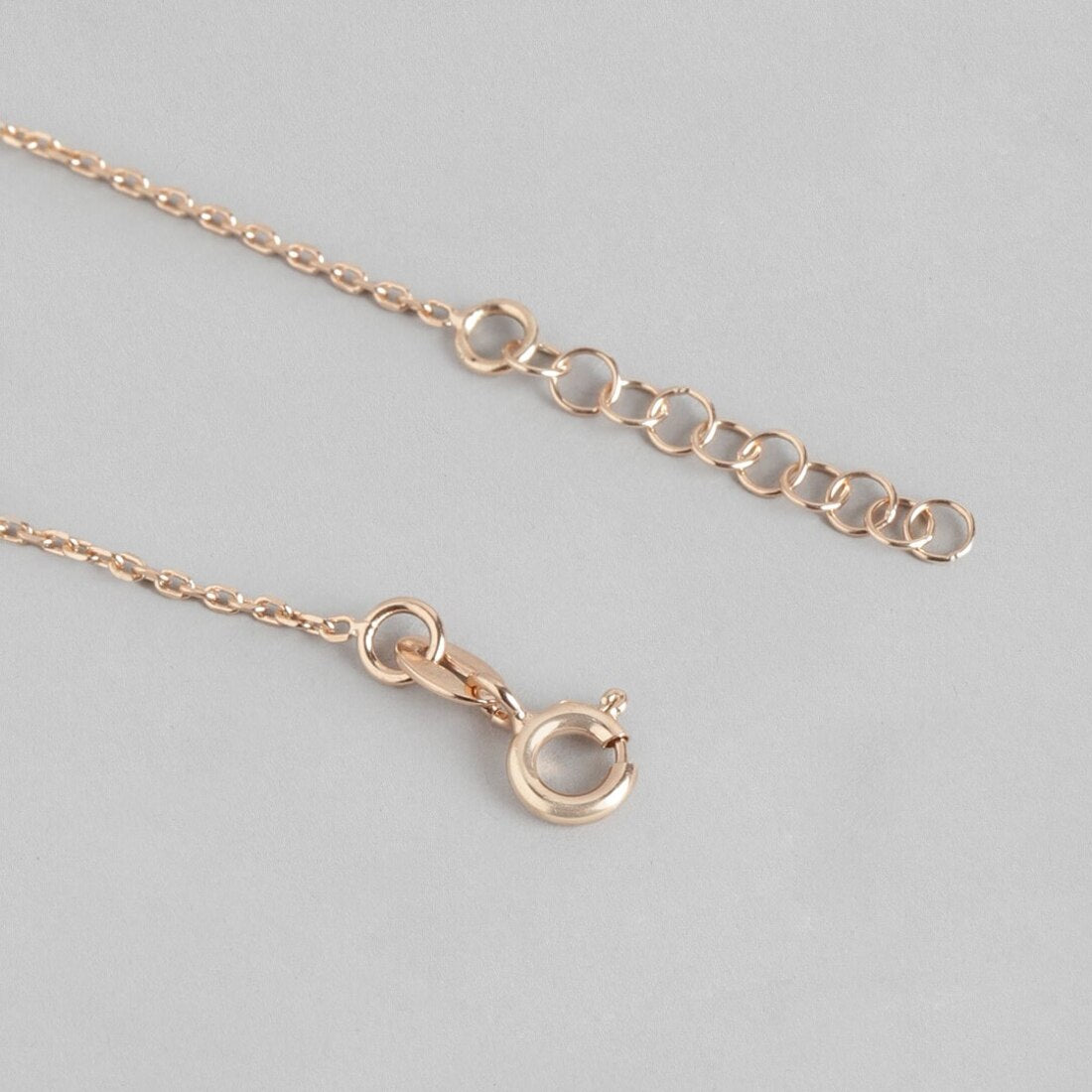 The Moon 925 Sterling Silver Anklet in Rose Gold